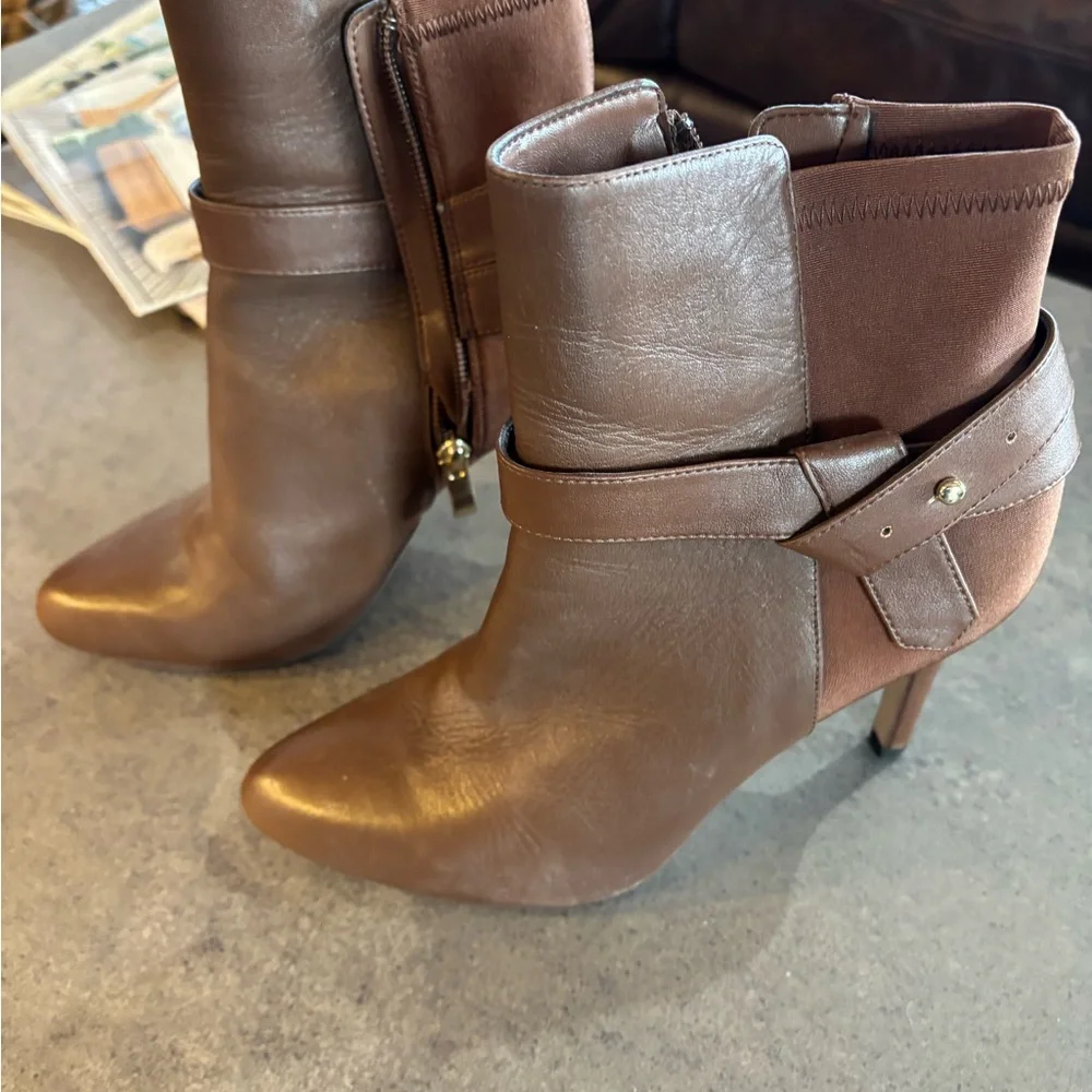 Brown Leather Ankle Boots